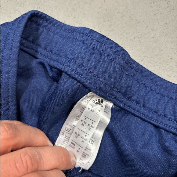 Women’s Blue Adidas Slim Fit Soccer Track Pants Sweats Size XS Running Gym - Picture 3 of 4
